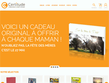 Tablet Screenshot of certitude.fr